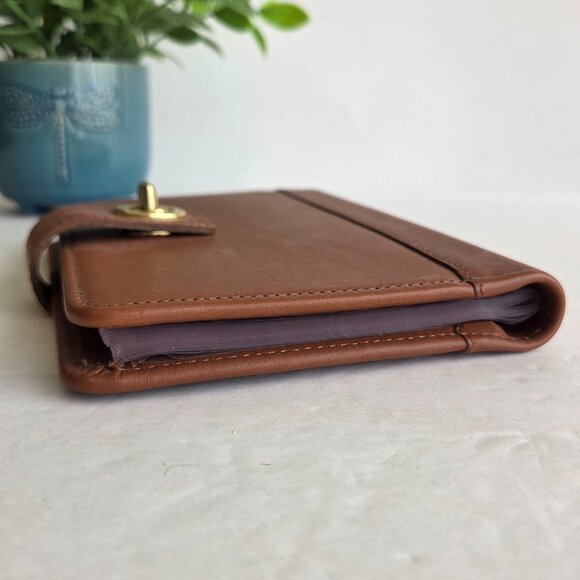 EUC Vintage Coach Pocket Photo Book with Turnlock (6915) in British Tan - Picture 6 of 10